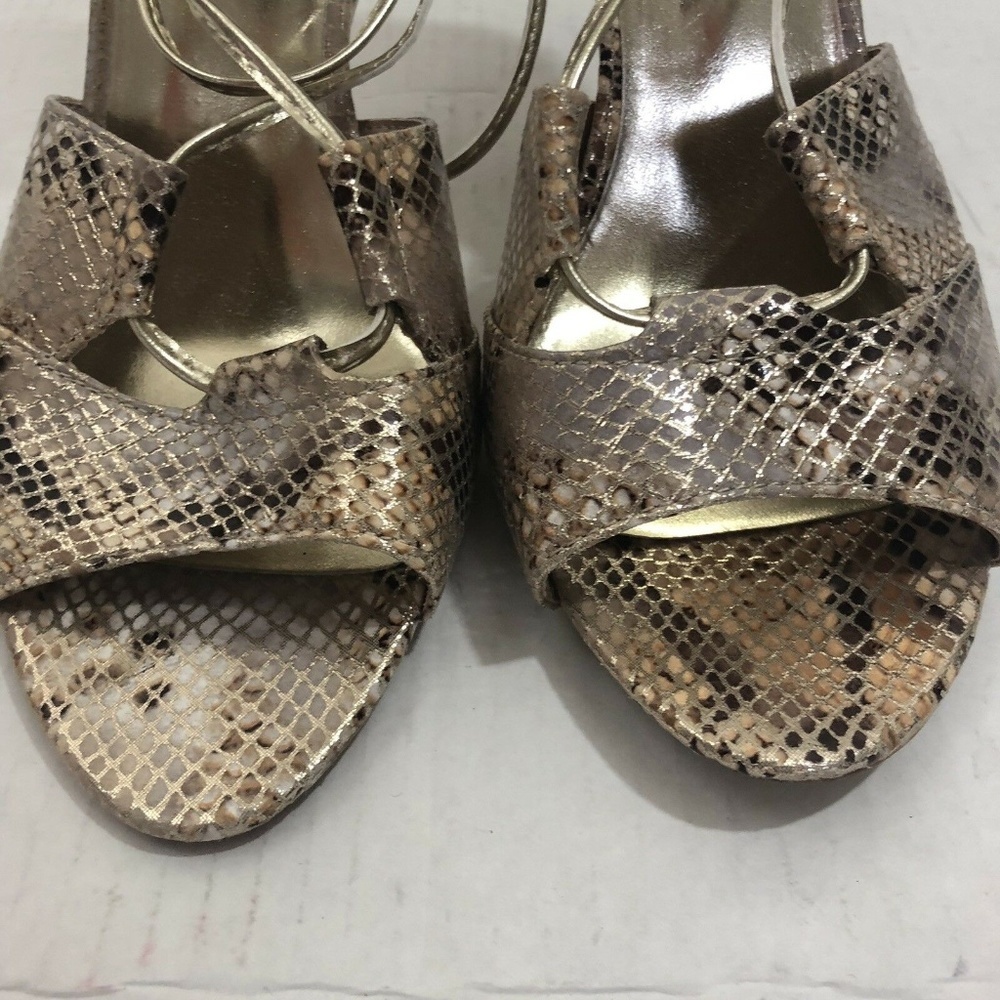 Bebe Snakeskin Pattern Heels - image 4